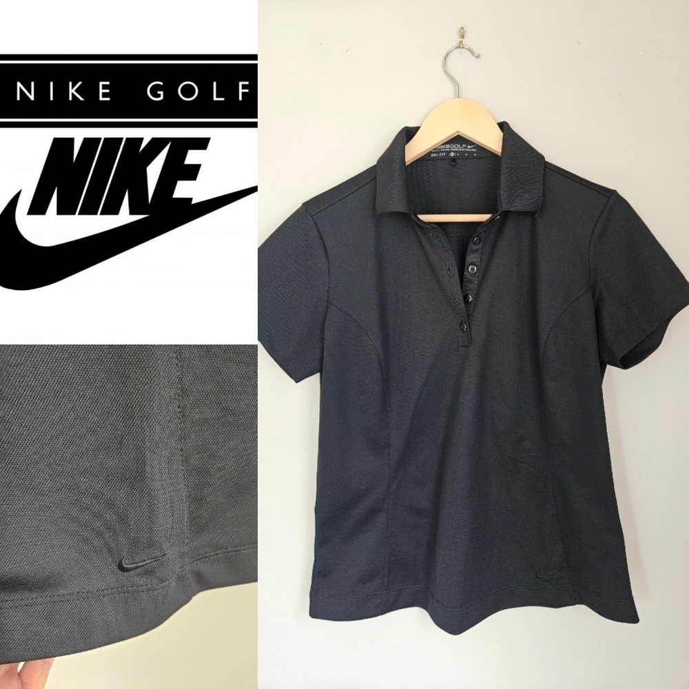 Black Nike golf polo dri  fit size M
